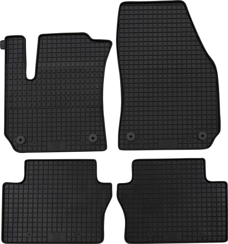 Gummimatten teile schwarz - 4-teile,
